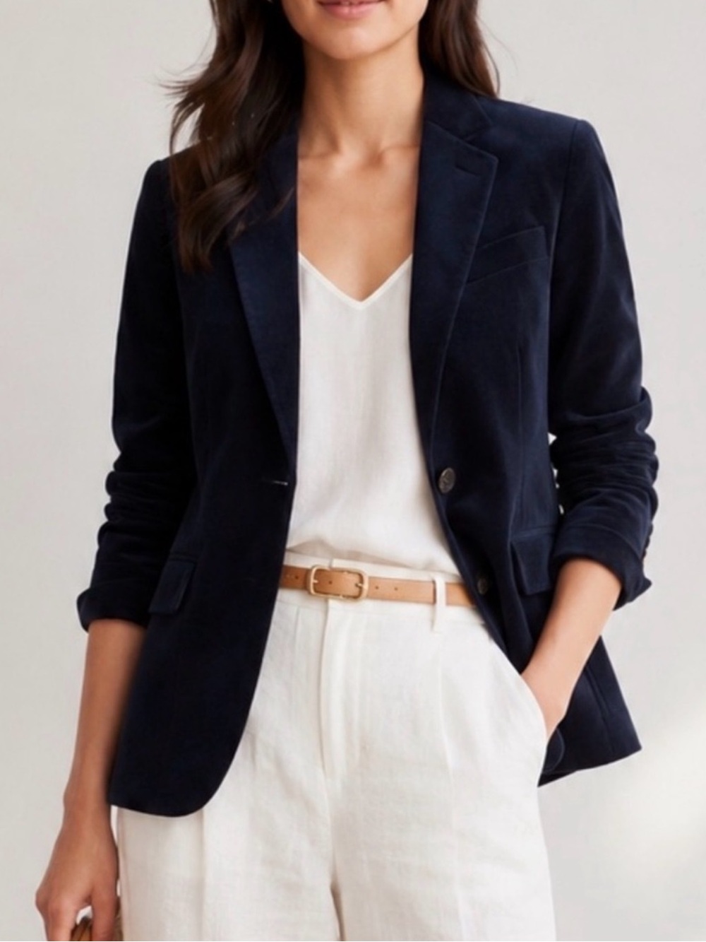 Banana Republic Navy Corduroy Blazer Sz 12